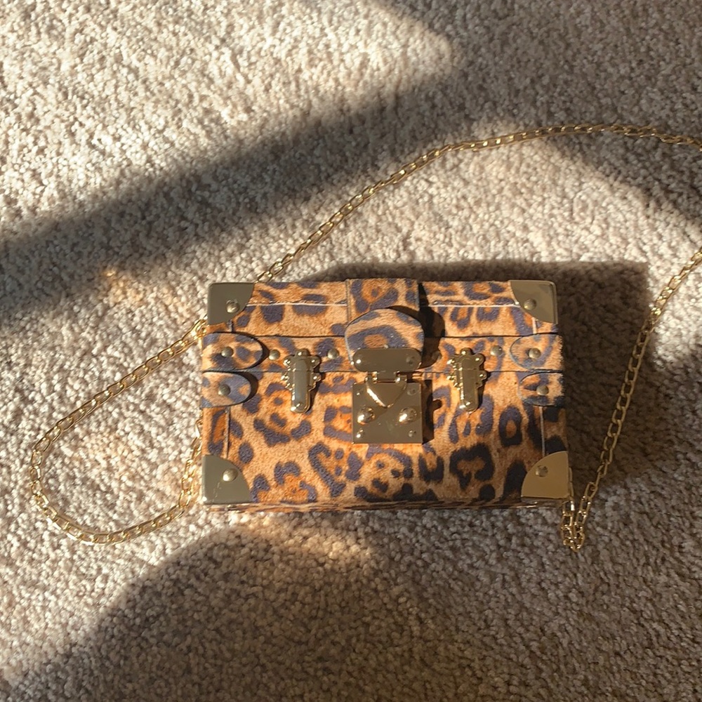 Cheetah print bag